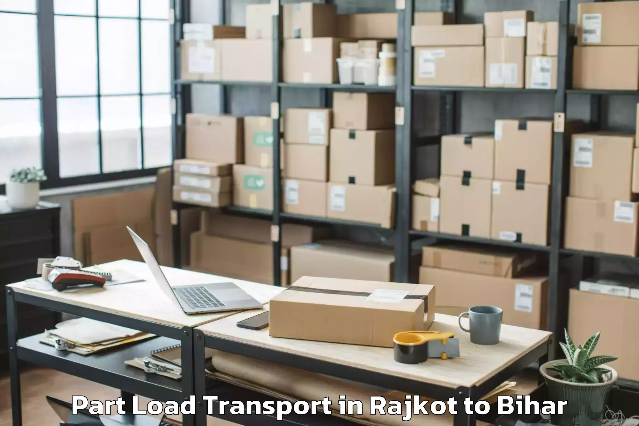 Affordable Rajkot to Bazpatti Part Load Transport